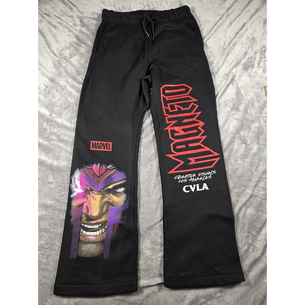 NWOT‎ Marvel Magneto Fleece Sweatpants Men's Small/Black w/pockets